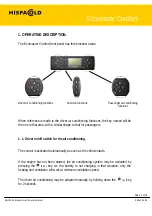 Preview for 3 page of Hispacold ECOMASTER COMFORT User Manual