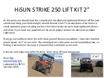 Preview for 9 page of Hisun Strike 250 Installation Instructions Manual