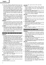 Preview for 18 page of Hitachi Koki C 10FCE Handling Instructions Manual