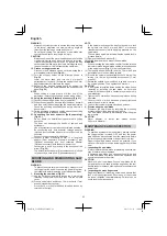 Preview for 22 page of Hitachi Koki C 12RSH2 Handling Instructions Manual