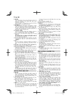 Preview for 50 page of Hitachi Koki C 12RSH2 Handling Instructions Manual