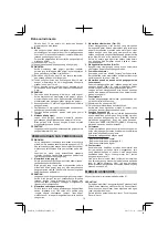 Preview for 70 page of Hitachi Koki C 12RSH2 Handling Instructions Manual