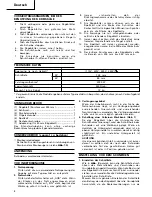 Предварительный просмотр 10 страницы Hitachi Koki C 13U Handling Instructions Manual