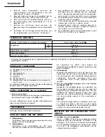 Предварительный просмотр 20 страницы Hitachi Koki C 13U Handling Instructions Manual