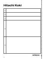 Предварительный просмотр 44 страницы Hitachi Koki C 6BU Handling Instructions Manual