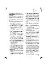 Preview for 25 page of Hitachi Koki C 6BU2 Handling Instructions Manual