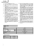 Preview for 8 page of Hitachi Koki C 6DD Handling Instructions Manual