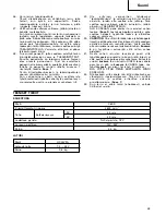 Preview for 29 page of Hitachi Koki C 6DD Handling Instructions Manual