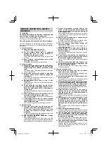 Preview for 7 page of Hitachi Koki C 7UR Handling Instructions Manual