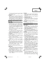 Предварительный просмотр 43 страницы Hitachi Koki C10FCE2 Handling Instructions Manual