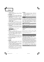 Предварительный просмотр 44 страницы Hitachi Koki C10FCE2 Handling Instructions Manual