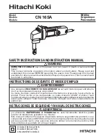 Hitachi Koki C18DSLQ4M Instruction Manual preview