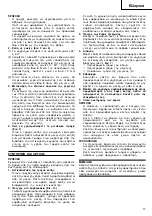 Предварительный просмотр 18 страницы Hitachi Koki CC 14SF Handling Instructions Manual