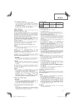 Предварительный просмотр 21 страницы Hitachi Koki CG 24EBD Handling Instructions Manual