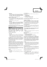 Предварительный просмотр 23 страницы Hitachi Koki CG 24EBD Handling Instructions Manual