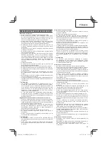 Предварительный просмотр 29 страницы Hitachi Koki CG 24EBD Handling Instructions Manual