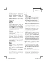 Предварительный просмотр 33 страницы Hitachi Koki CG 24EBD Handling Instructions Manual