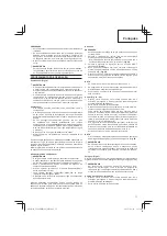 Предварительный просмотр 77 страницы Hitachi Koki CG 24EBD Handling Instructions Manual