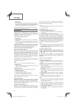 Предварительный просмотр 78 страницы Hitachi Koki CG 24EBD Handling Instructions Manual