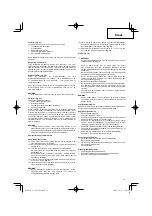 Предварительный просмотр 19 страницы Hitachi Koki CG 25EUS L Handling Instructions Manual