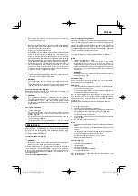 Предварительный просмотр 25 страницы Hitachi Koki CG 25EUS L Handling Instructions Manual