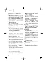 Предварительный просмотр 36 страницы Hitachi Koki CG 25EUS L Handling Instructions Manual