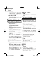 Предварительный просмотр 38 страницы Hitachi Koki CG 25EUS L Handling Instructions Manual