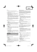 Preview for 39 page of Hitachi Koki CG 25EUS L Handling Instructions Manual