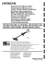 Hitachi Koki CG22EJ (L) Handling Instructions Manual preview