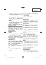 Preview for 23 page of Hitachi Koki CG24EBDP Handling Instructions Manual