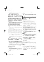 Предварительный просмотр 54 страницы Hitachi Koki CG24EBDP Handling Instructions Manual