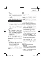 Предварительный просмотр 55 страницы Hitachi Koki CG24EBDP Handling Instructions Manual