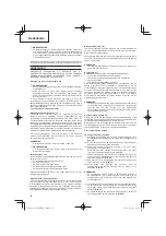 Предварительный просмотр 56 страницы Hitachi Koki CG24EBDP Handling Instructions Manual