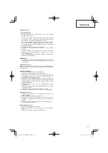 Предварительный просмотр 57 страницы Hitachi Koki CG24EBDP Handling Instructions Manual