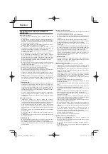 Предварительный просмотр 62 страницы Hitachi Koki CG24EBDP Handling Instructions Manual