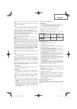 Предварительный просмотр 65 страницы Hitachi Koki CG24EBDP Handling Instructions Manual