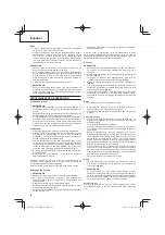 Предварительный просмотр 66 страницы Hitachi Koki CG24EBDP Handling Instructions Manual