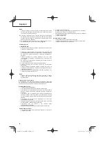 Предварительный просмотр 68 страницы Hitachi Koki CG24EBDP Handling Instructions Manual