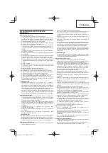 Предварительный просмотр 73 страницы Hitachi Koki CG24EBDP Handling Instructions Manual