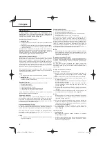 Предварительный просмотр 78 страницы Hitachi Koki CG24EBDP Handling Instructions Manual