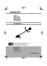 Hitachi Koki CG40EAS Handling Instructions Manual preview