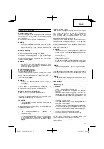 Предварительный просмотр 17 страницы Hitachi Koki CG40EAS Handling Instructions Manual