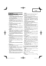 Предварительный просмотр 23 страницы Hitachi Koki CG40EAS Handling Instructions Manual