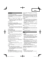 Предварительный просмотр 25 страницы Hitachi Koki CG40EAS Handling Instructions Manual