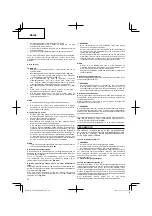 Предварительный просмотр 26 страницы Hitachi Koki CG40EAS Handling Instructions Manual