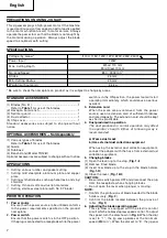 Предварительный просмотр 8 страницы Hitachi Koki CJ 110MV Handling Instructions Manual