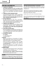 Preview for 16 page of Hitachi Koki CJ 110MV Handling Instructions Manual