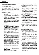 Предварительный просмотр 34 страницы Hitachi Koki CJ 110MV Handling Instructions Manual