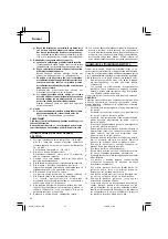 Preview for 34 page of Hitachi Koki CJ 14DSL Handling Instructions Manual