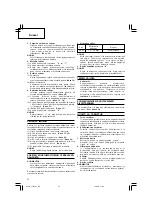 Preview for 38 page of Hitachi Koki CJ 14DSL Handling Instructions Manual